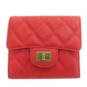 CHANEL Red Wallet